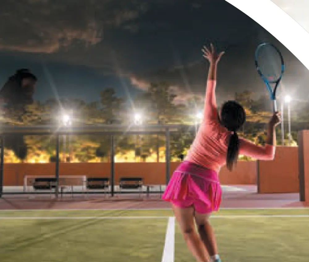 Tennis court at Lake Ridge City